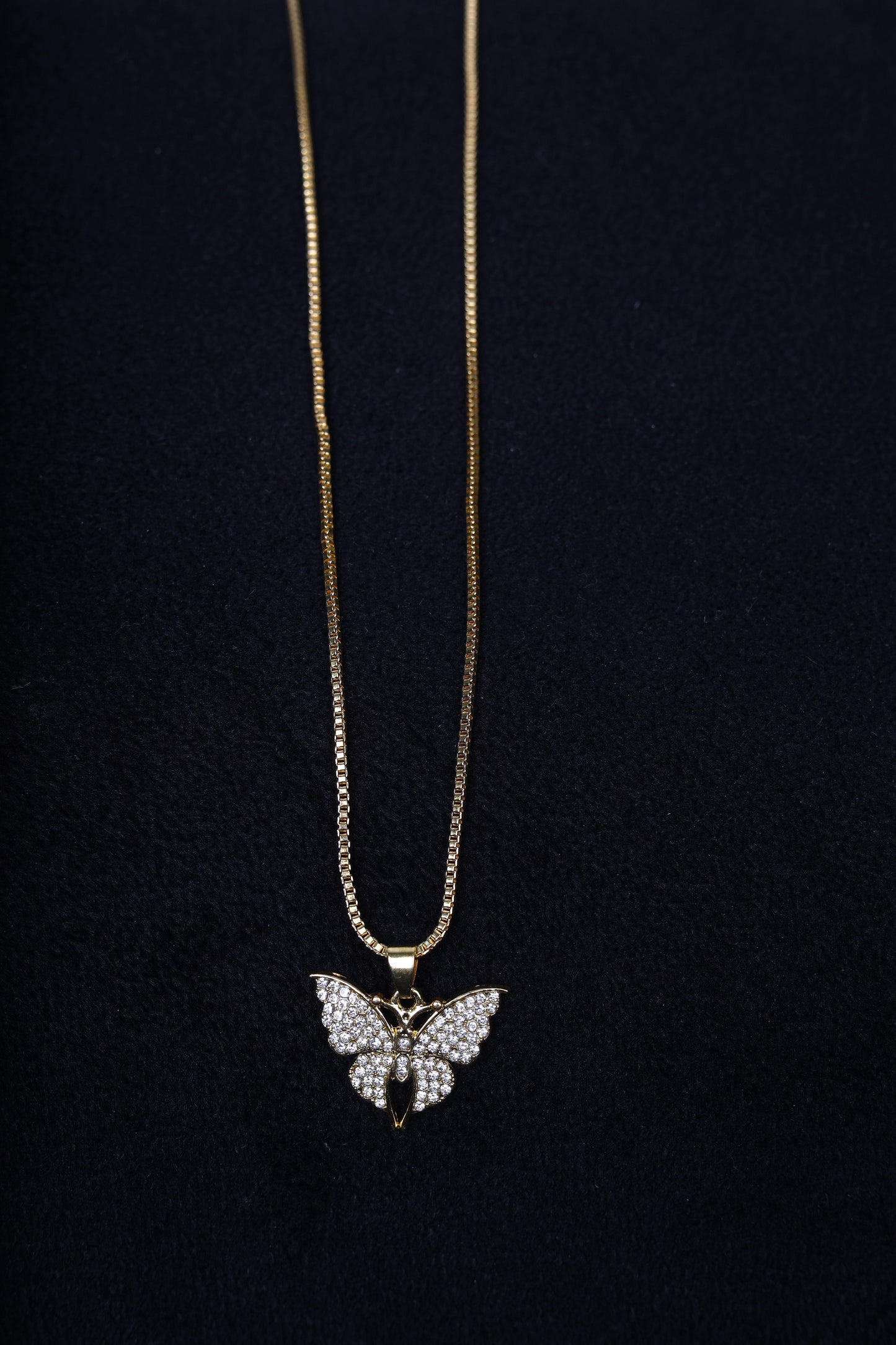 Butterfly Elegance Gold Necklace