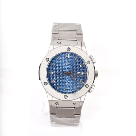 Stainless Steel Blue Dial Luxury Wristwatch