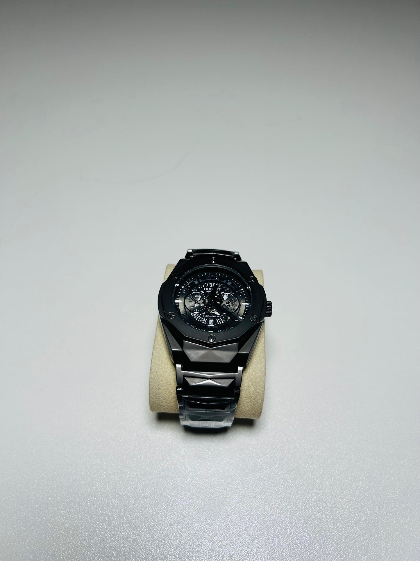 HUBLOT Black Prism Chain Strapped Luxury Meets Power
