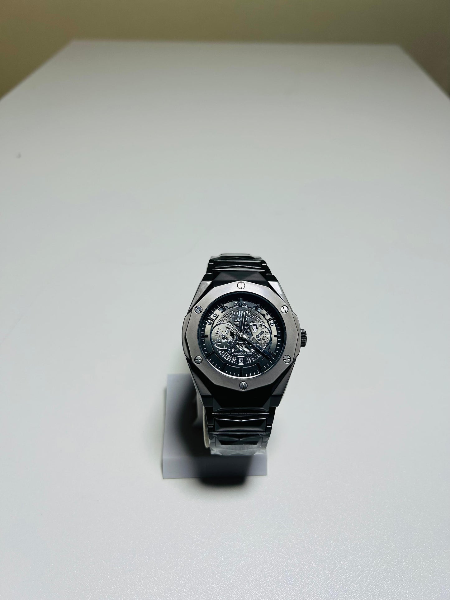 HUBLOT Black Prism Chain Strapped Luxury Meets Power