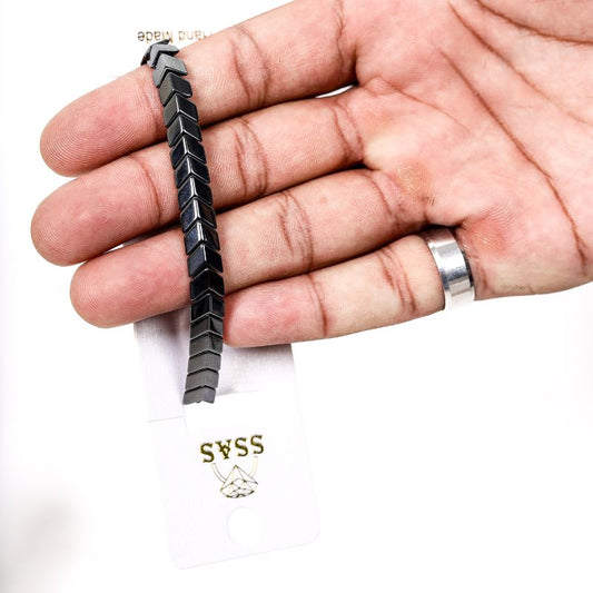 Chevron Style Black Bracelet