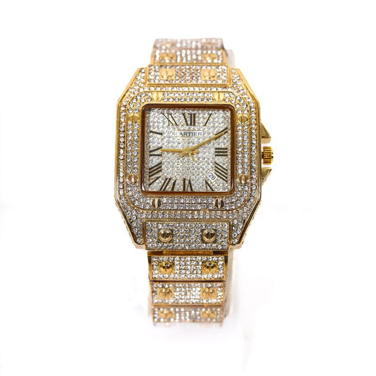 Royal Luxury Cartier Iced Out Watch