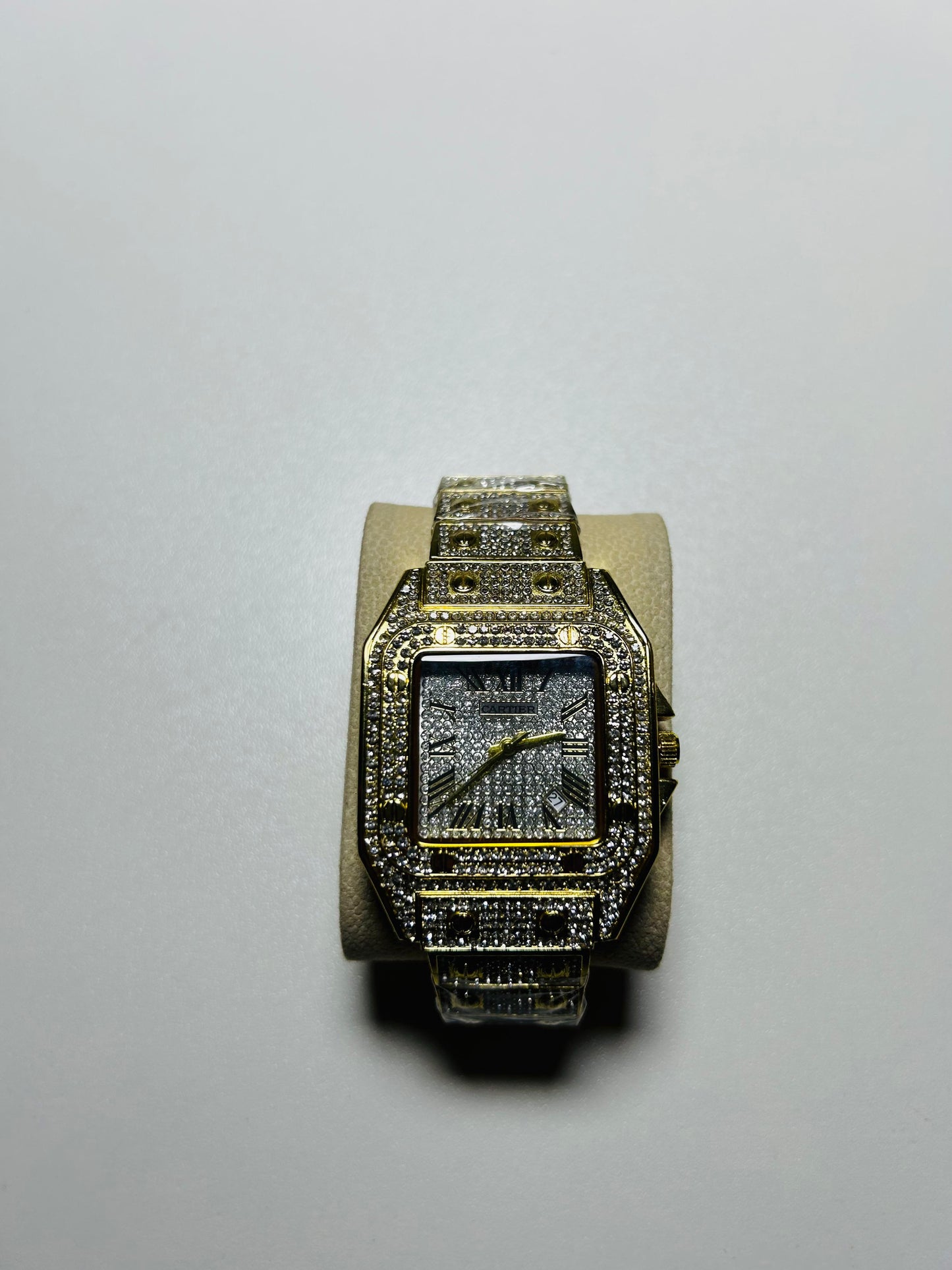 Royal Luxury Cartier Iced Out Watch
